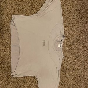 Gymshark Grey chalk crop top